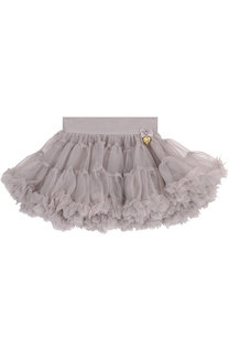 Многослойная мини-юбка свободного кроя с оборкой