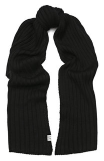 Шерстяной шарф фактурной вязки