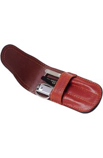 Маникюрный набор из 4ех. предметов в кожаном чехле