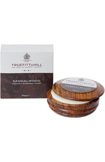 Люкс-мыло для бритья в деревянной чаше sandalwood