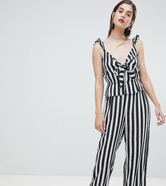 Комбинезон в полоску с бантиком River Island - Черный