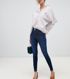 Темные облегающие джеггинсы с классической талией River Island Molly - Синий