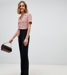 Черные плиссированные брюки River Island - Черный