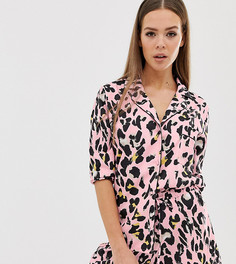 Атласная пижама с леопардовым принтом Missguided - Мульти