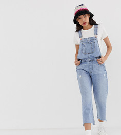 Выбеленный джинсовый комбинезон River Island - Синий
