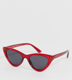 Солнцезащитные очки кошачий глаз в красной оправе New Look - Красный