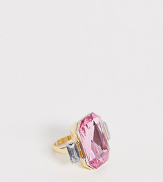 Коктейльное кольцо с камнем Reclaimed Vintage inspired - Розовый