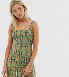 Платье мини в клетку Pull&Bear - Розовый