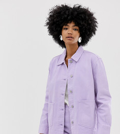 Сиреневая джинсовая куртка Weekday worker - Фиолетовый
