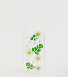 Прозрачный чехол для iPhone 6/7/8 с цветочным рисунком Monki - Очистить