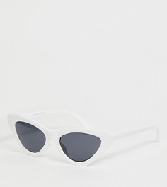 Белые солнцезащитные очки кошачий глаз Monki - Белый