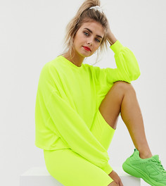 Неоново-желтые леггинсы-шорты Bershka x PANTONE - Желтый