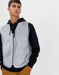 Светоотражающий жилет ASOS DESIGN - Серебряный