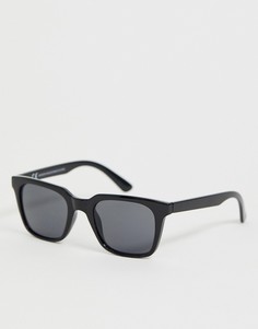 Черные квадратные солнцезащитные очки Weekday Gate - Черный