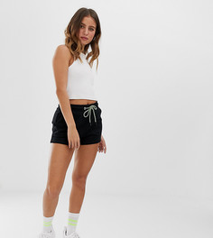 Черные трикотажные шорты для бега Bershka - Черный