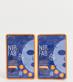 Набор масок для лица NIP+FAB X ASOS EXCLUSIVE Glycolic Fix Extreme Bubble Mask - СКИДКА 50 - Бесцветный