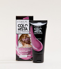 Временная краска для светлых волос цвета Lilac Purple LOreal Paris Colorista Hair Makeup - Розовый