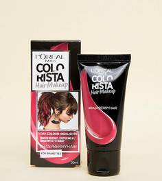 Временная краска для темных волос цвета Raspberry Pink LOreal Paris Colorista Hair Makeup - Розовый