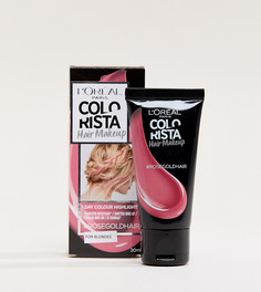 Временная краска для светлых волос цвета Rose Gold LOreal Paris Colorista Hair Makeup - Золотой