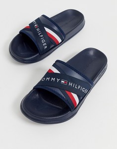 Tommy hilfiger top splash slides white