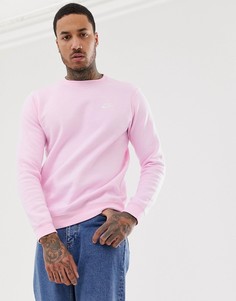 Розовый свитшот с круглым вырезом Nike Club - Розовый