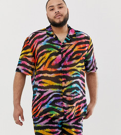 Фестивальная рубашка с радужным тигровым принтом (из комплекта) Jaded London - Мульти