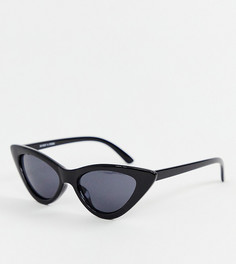 Черные солнцезащитные очки кошачий глаз Monki - Черный