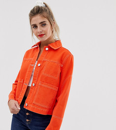 Красная укороченная куртка Bershka - Красный