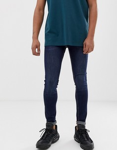 Темно-синие супероблегающие джинсы Pull&bear - Синий