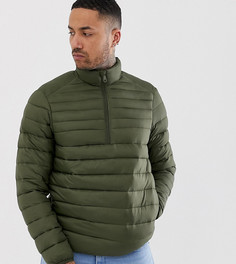 Легкая стеганая куртка цвета хаки Pull&Bear - Зеленый