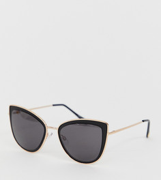 Черные солнцезащитные очки кошачий глаз River Island - Черный