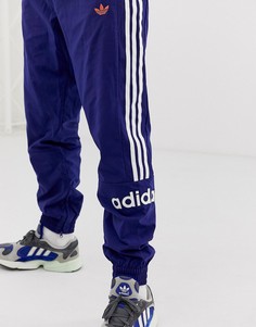Темно-синие тканые джоггеры с 3 полосками adidas originals FH7903 - Темно-синий