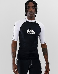 Белый топ с короткими рукавами Quiksilver El Capitan - Белый