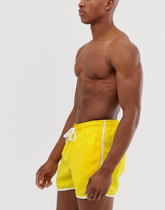 Неоновые шорты для бега Le Breve - Желтый