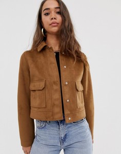 Куртка в стиле вестерн из искусственной замши ASOS DESIGN - Рыжий