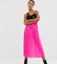 Розовая полупрозрачная плиссированная юбка COLLUSION - Розовый