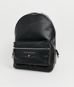 Черный рюкзак из искусственной кожи с логотипом Tommy Hilfiger - Черный