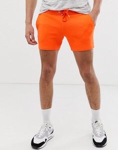 Оранжевые короткие трикотажные шорты скинни ASOS DESIGN - Оранжевый