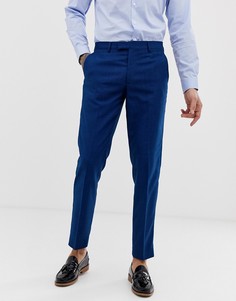Узкие синие фактурные брюки Harry Brown - Синий