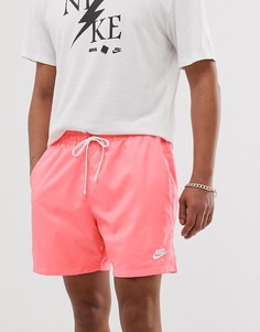 Розовые шорты с логотипом Nike - Розовый