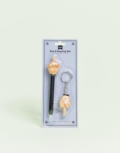 Ручка и брелок для ключей с оригинальным дизайном Typo - Мульти