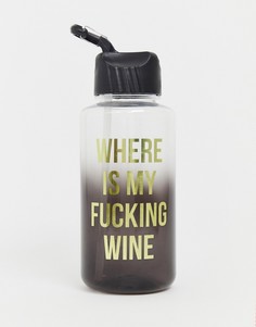 Бутылка для воды Typo - wheres my wine suck it up (1 л - Мульти