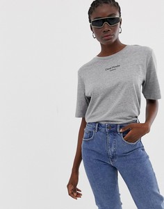 Футболка с логотипом Cheap Monday Perfect - Серый