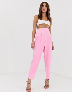 Зауженные розовые брюки в стиле 80-х ASOS DESIGN - Розовый
