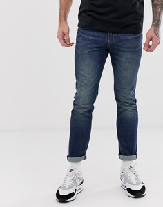 Темные выбеленные джинсы скинни с классической талией Levis 510 - megamouth warp cool - Синий