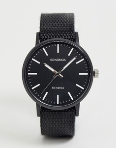 Часы с парусиновым ремешком Sekonda - Черный