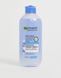 Очищающая мицеллярная вода с маслами для чувствительной кожи и области вокруг глаз Garnier, 400 мл - Бесцветный