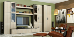 Стенка Бордо (дуб белфорт/венге) Home Me