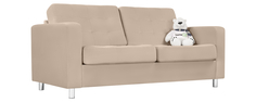 Диван тканевый прямой Камелот Velure бежевый (Велюр) Home Me