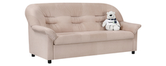 Диван тканевый прямой Честер Savoy бежевый (Флок, с механизмом) Home Me